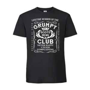 Grumpy Auld Scots Mens Club T-Shirt