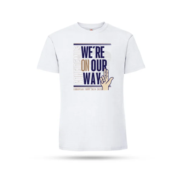 We're On Our Way Kids White T-shirt