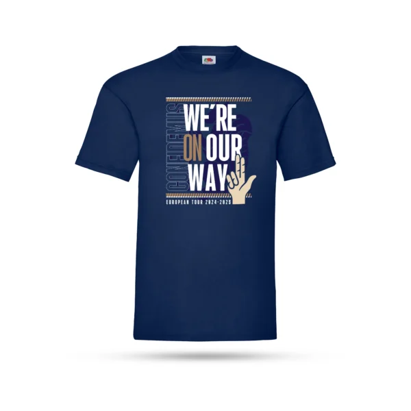 We're On Our Way Navy T-shirt