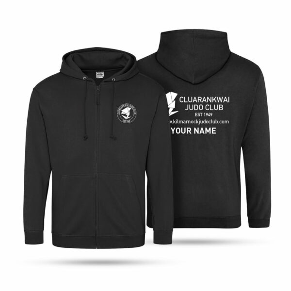 Cluarankwai Judo Club Zipped Balck Hoodie